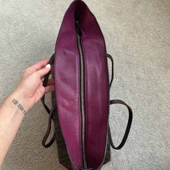 Fendi Medium Zucca Roll Tote - Picture 4 of 14